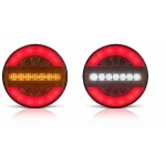 Lampa auto spate LED 12 24V pozitie efect neon semnalizare dinamica 140mm Pozitie STOP rosu / galben