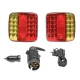 Set 2 lampi magnetice cu control wireless 12/24V 5 functii Pentru Remorca Magnetica Fara Fir