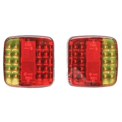 Set 2 lampi auto cu FIR 12/24V 5 functii Pentru Remorca