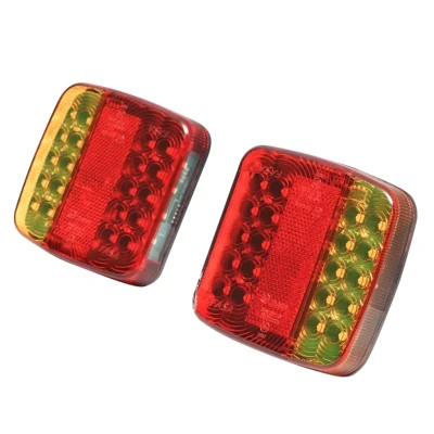 Set 2 lampi magnetice cu control wireless 12/24V 5 functii Pentru Remorca Magnetica Fara Fir
