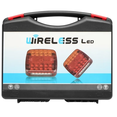 Set 2 lampi magnetice cu control wireless 12/24V 5 functii Pentru Remorca Magnetica Fara Fir