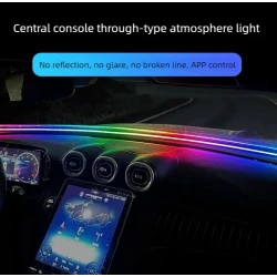 Banda LED RGB Ambientala pentru Parbriz Auto 1.5M Control APP / Telecomanda / Buton Alimentare USB 5V
