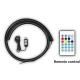 Banda LED RGB Ambientala pentru Parbriz Auto 1.5M Control APP / Telecomanda / Buton Alimentare USB 5V