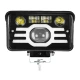 Proiector led auto dreptunghiular 4 INCH bicolor alb si galben pozitii si lupe 132W