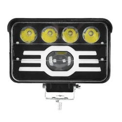 Proiector led auto dreptunghiular 3 INCH bicolor alb si galben pozitii si lupe 78W