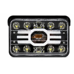 Proiector led auto dreptunghiular 5 INCH bicolor alb si galben pozitii si lupe 196W