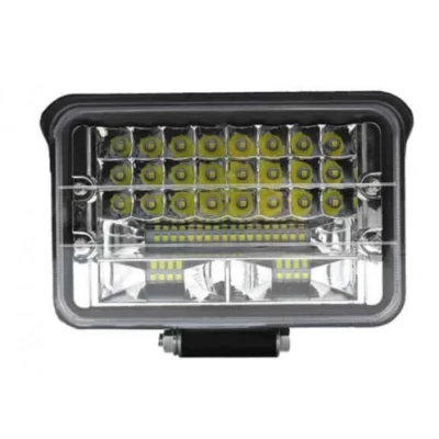 Proiector LED auto dreptunghiular 144w cu 2 faze 12v 24v de 5 INCH