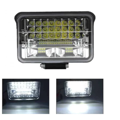 Proiector LED auto dreptunghiular 144w cu 2 faze 12v 24v de 5 INCH
