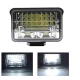 Proiector LED auto dreptunghiular 144w cu 2 faze 12v 24v de 5 INCH