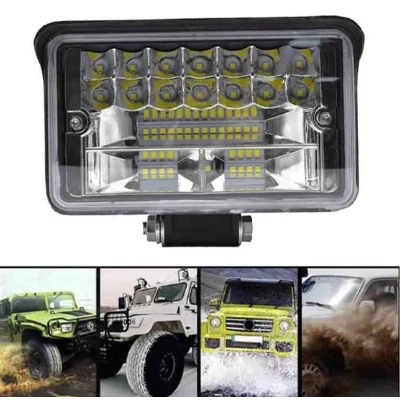 Proiector LED auto dreptunghiular 108w cu 2 faze 12v 24v de 4 INCH