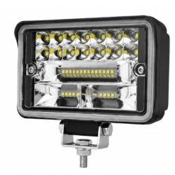 Proiector LED auto dreptunghiular 108w cu 2 faze 12v 24v de 4 INCH