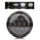 LED Far Universal 7 inch 18 cm 13 LED 12V 24V faruri scurte/lungi cu lumini de zi DRL alb 4000lm pentru ATV jeep, motocicleta camion etc