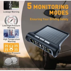 Sistem de Monitorizare a Presiunii in Anvelope 4 Senzori Solar + USB