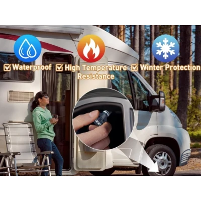 Sistem de Monitorizare a Presiunii in Anvelope 4 Senzori Solar + USB