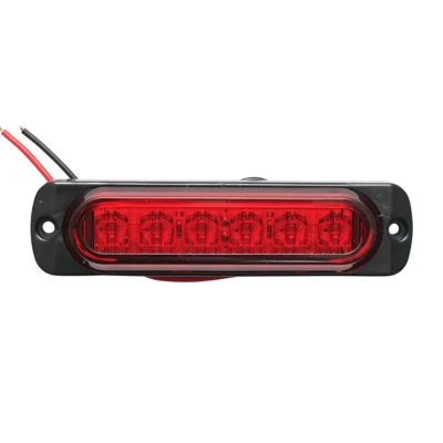 Set 2 mini Lampi LED Rosii laterale de Gabarit 12V 24V pentru Camion Remorca Platforma si Utilaje