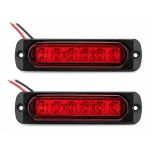 Set 2 mini Lampi LED Rosii laterale de Gabarit 12V 24V pentru Camion Remorca Platforma si Utilaje