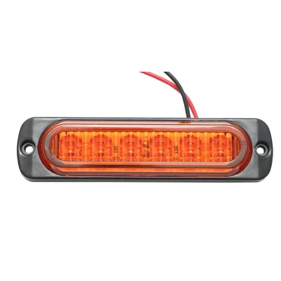 Set 2 mini Lampi LED Galbene laterale de Gabarit 12V 24V pentru Camion Remorca Platforma si Utilaje