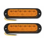 Set 2 mini Lampi LED Galbene laterale de Gabarit 12V 24V pentru Camion Remorca Platforma si Utilaje