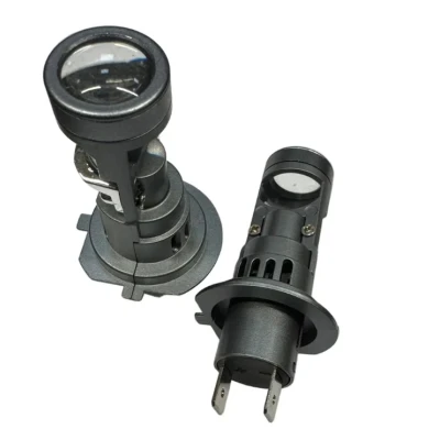 Set 2 Becuri LED T01 H7 F cu Lupa 180W de 18000LM 12V lumina 6000K
