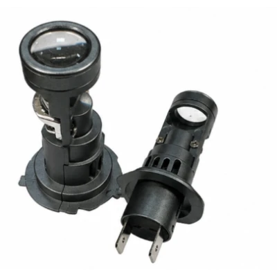 Set 2 Becuri LED T01 H7 F cu Lupa 180W de 18000LM 12V lumina 6000K