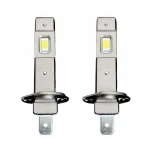 Set 2 becuri auto LED W H1 de 120W cu 15000Lm 12V 6000K lumina alb rece