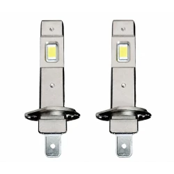 Set 2 becuri auto LED W H1 de 120W cu 15000Lm 12V 6000K lumina alb rece