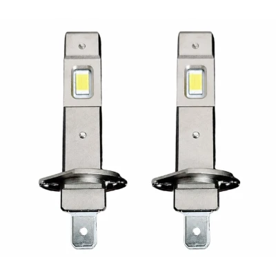 Set 2 becuri auto LED W H1 de 120W cu 15000Lm 12V 6000K lumina alb rece