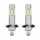 Set 2 becuri auto LED W H1 de 120W cu 15000Lm 12V 6000K lumina alb rece