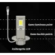 Set 2 becuri auto LED W H3 de 120W cu 15000Lm 12V 6000K lumina alb rece