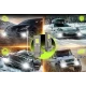 Set 2 becuri auto LED W H3 de 120W cu 15000Lm 12V 6000K lumina alb rece