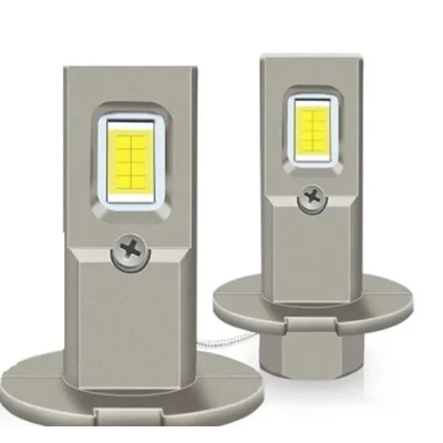 Set 2 becuri auto LED W H3 de 120W cu 15000Lm 12V 6000K lumina alb rece