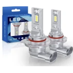Set 2 becuri auto LED W HB3 (9005) de 120W cu 15000Lm 12V 6000K lumina alb rece