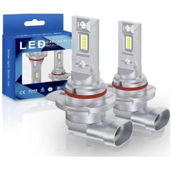 Set 2 becuri auto LED W HiR2 (9012) de 120W cu 15000Lm 12V 6000K lumina alb rece