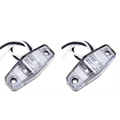 Set 2 Mini Lampi LED de gabarit Laterale ALBE 12V/24V Carcasa Transparenta