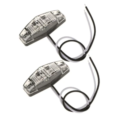 Set 2 Mini Lampi LED de gabarit Laterale ALBE 12V/24V Carcasa Transparenta