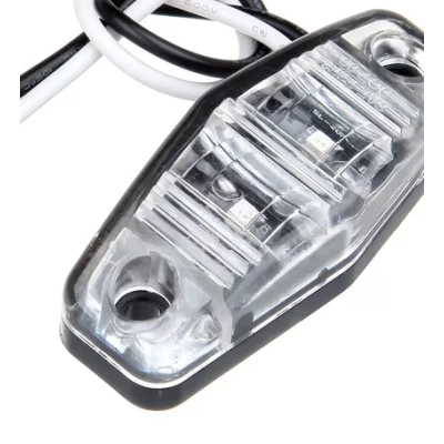 Set 2 Mini Lampi LED de gabarit Laterale ALBE 12V/24V Carcasa Transparenta