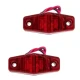 Set 2 Mini Lampi LED de gabarit Laterale ROSII 12V/24V Carcasa Transparenta