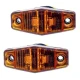 Set 2 Mini Lampi LED de gabarit Laterale GALBENE 12V/24V Carcasa Transparenta