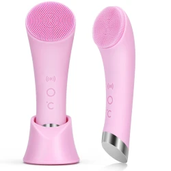 Aparat de ingrijire faciala tehnologie Microvibratie silicon hipoalergenic 8000 pulsatii pe minut