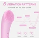 Aparat de ingrijire faciala tehnologie Microvibratie silicon hipoalergenic 8000 pulsatii pe minut