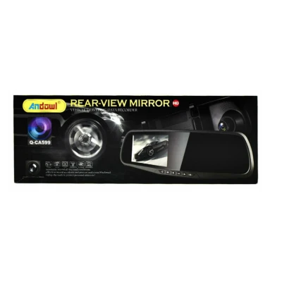 Oglinda cu camera DVR auto 1080P cu ecran de 4.5 inch Andowl Q CA599 neagra