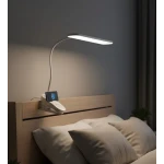 Lampa de noapte brat flexibil prindere clema cu incarcare wireless