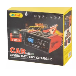 Redresor Auto Inteligent Q DP915 de 12V/24V incarcare rapida display LCD digital pentru Baterii Auto