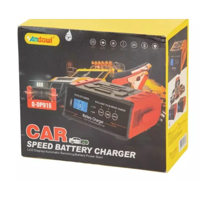 Redresor Auto Inteligent Q DP915 de 12V/24V incarcare rapida display LCD digital pentru Baterii Auto