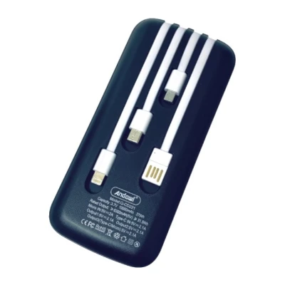 Baterie externa 12000mAh cu cabluri incorporate Andowl Q CD221