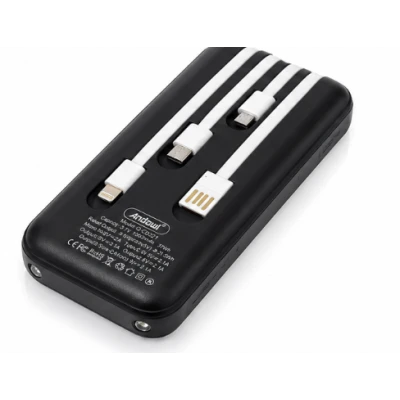 Baterie externa 12000mAh cu cabluri incorporate Andowl Q CD221