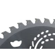 Disc motocoasa NR 10 de 255x25.4x40T arbusti dinti vidia model SPECIAL MX1018