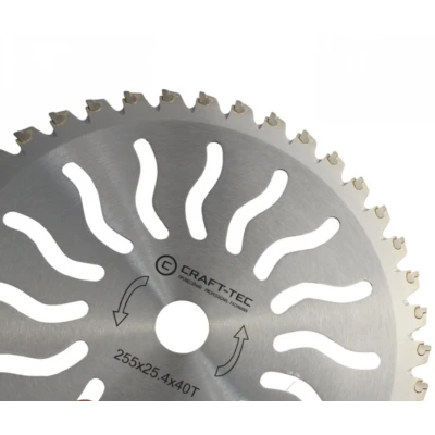 Disc motocoasa NR 10 de 255x25.4x40T arbusti dinti vidia model SOARE MX1017