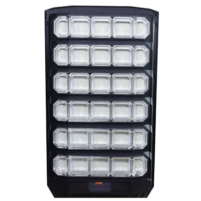 Lampa Solara Stradala putere 1600W senzor miscare PIR si lumina telecomanda inclusa suport montaj Stalp Inclus IP66