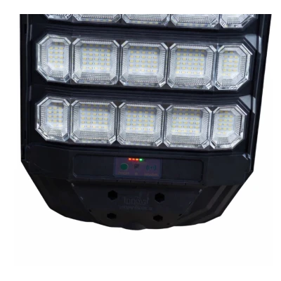 Lampa Solara Stradala putere 1600W senzor miscare PIR si lumina telecomanda inclusa suport montaj Stalp Inclus IP66